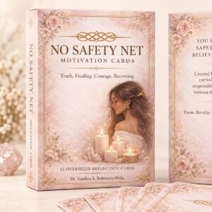 No Safety Net Motivation Cards box — 32 oversized reflection cards